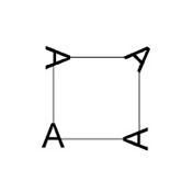 Vignette aus Buchstaben A